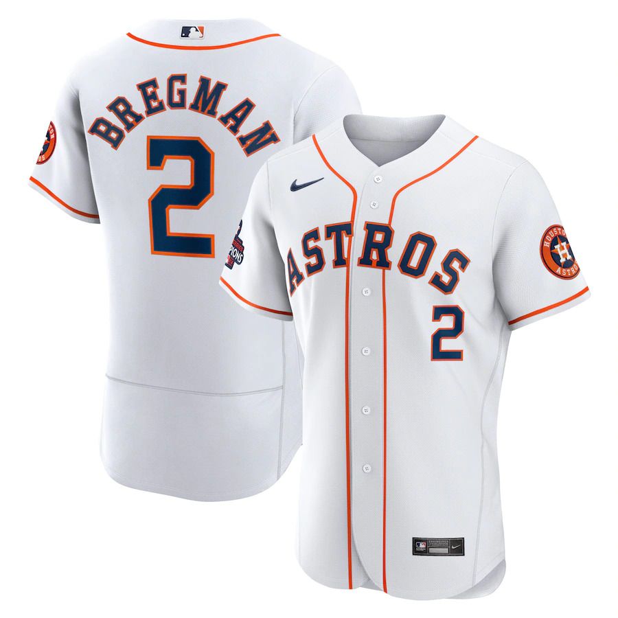 Men Houston Astros #2 Alex Bregman Nike White 2022 World Series Champions Home Authentic MLB Jersey->houston astros->MLB Jersey